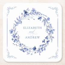 Elegant Calligraphy Wreath Wedding Reception