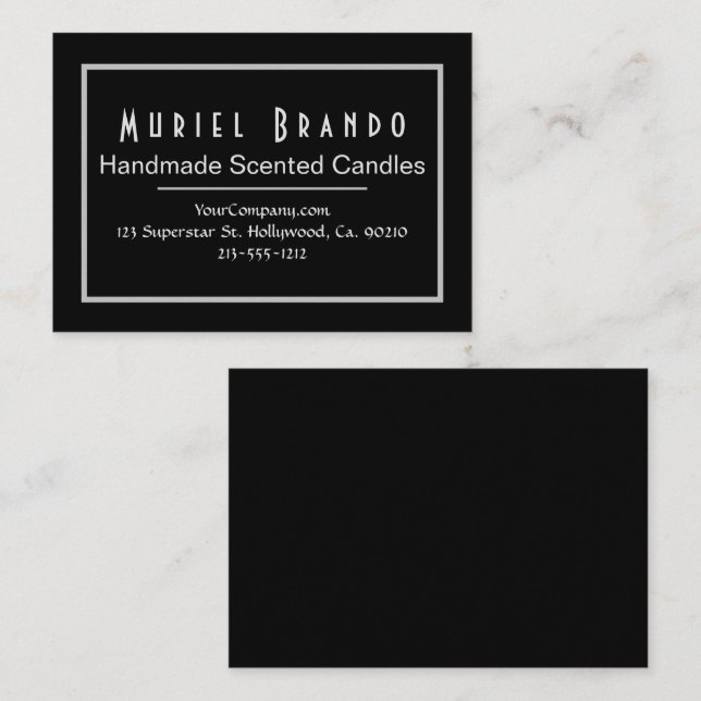 Elegant Candle Company V2 Carte de visite (Devant / Derrière)