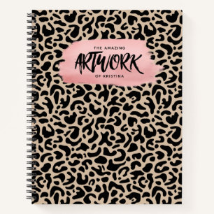 Elégant Carnet de carnet de croquis d'artiste rose