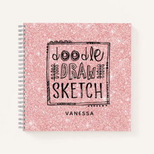 Elégant carnet de croquis d'artiste de Parties sci