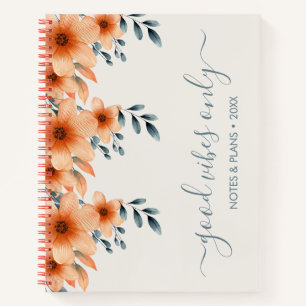 Élégant Carnet Floral Personnalisable
