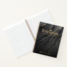 Élégant Carnet Spiral Personnalisé