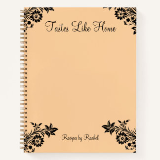Elégant Carnet Spiral Recette Personnalisée