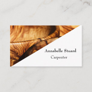 Elegant Carpenter Wood Cabinetmaker & Handyman Visitenkarte