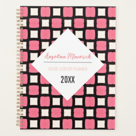 Élégant Carré noir et rose