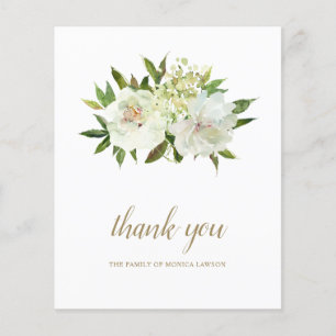 Élégant Carte de remerciements budgétaire floral b