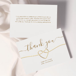 Elégant Carte de remerciements de Fête des mariées