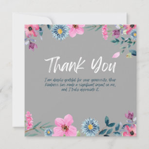 Élégant Carte de remerciements Floral