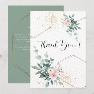 Élégant Carte de remerciements Mariage Eucalyptus