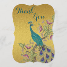 Élégant CARTE DE REMERCIEMENTS MARIAGE Turquoise