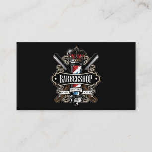 Élégant Carte de visite Barbershop Personnaliser