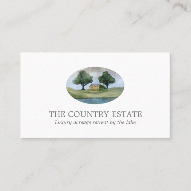 Élégant Carte de visite blanc (Devant)