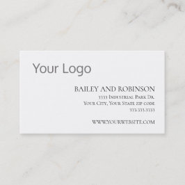 Élégant Carte de visite de logo personnalisé