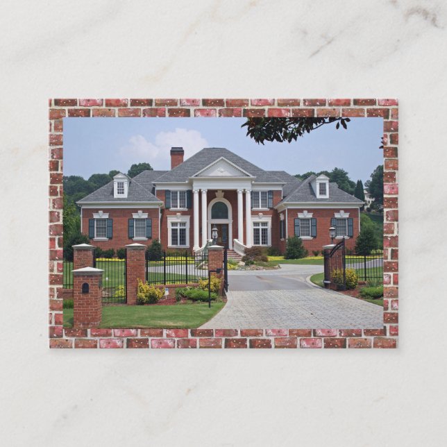 Elégant Carte de visite immobilier / Construction (Devant)