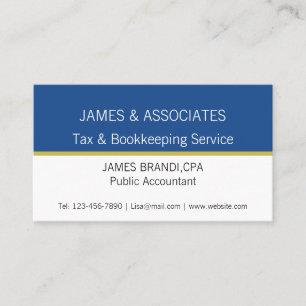 Élégant Carte de visite Modèle à deux tons