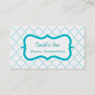 Élégant Carte de visite Motif Aqua