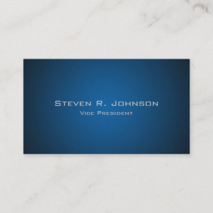 Élégant Carte de visite personnalisé Dark Blue Omb