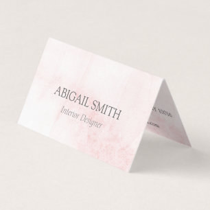 Élégant Carte de visite plié couleur d'aquarelle