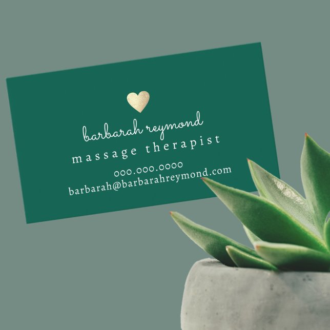 Élégant Carte de visite Pour Massage Theraphie (Créateur téléchargé)