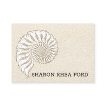 Élégant Carte de visite Shell