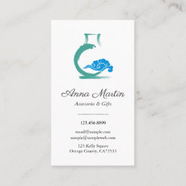 Élégant Carte de visite simple avec Chinoiserie Va