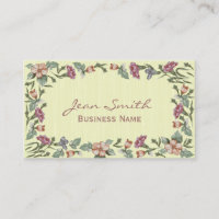 Élégant Carte de visite Wedding planner floral
