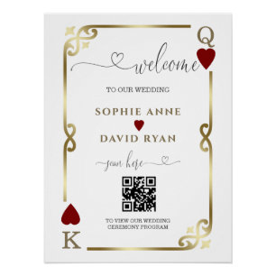 Elegant Casino Vegas Poker Mariage Affiche de bien