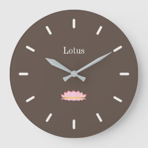 Elegant Cedar Brown Große Wanduhr