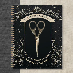 Elegant Celestial Hair Stylist Ernennung Binder Planer