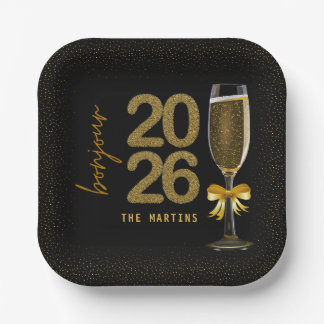 Elegant Champagne New Year's Eve Pappteller