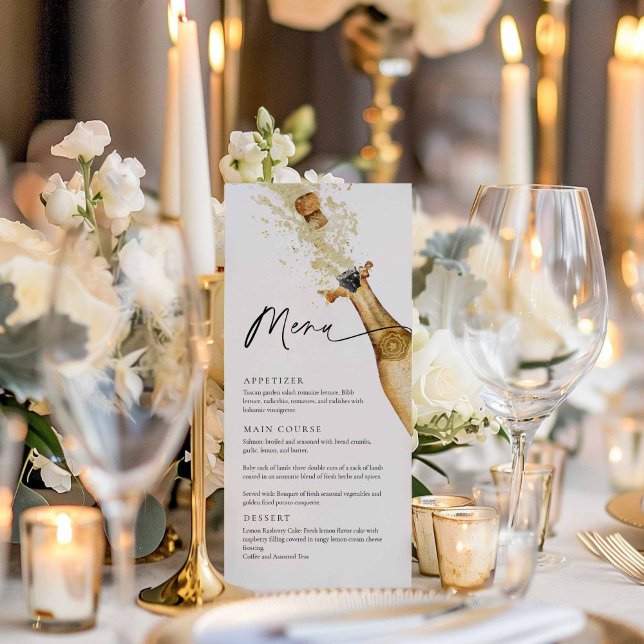 Elegant Champagne Party Menu (Créateur téléchargé)