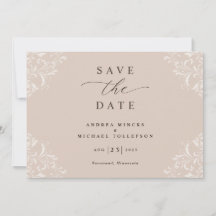 Elegant Champagne Tan Wedding Vintag