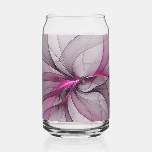 Élégant Chaos Moderne Art Fractal Abstrait Rose