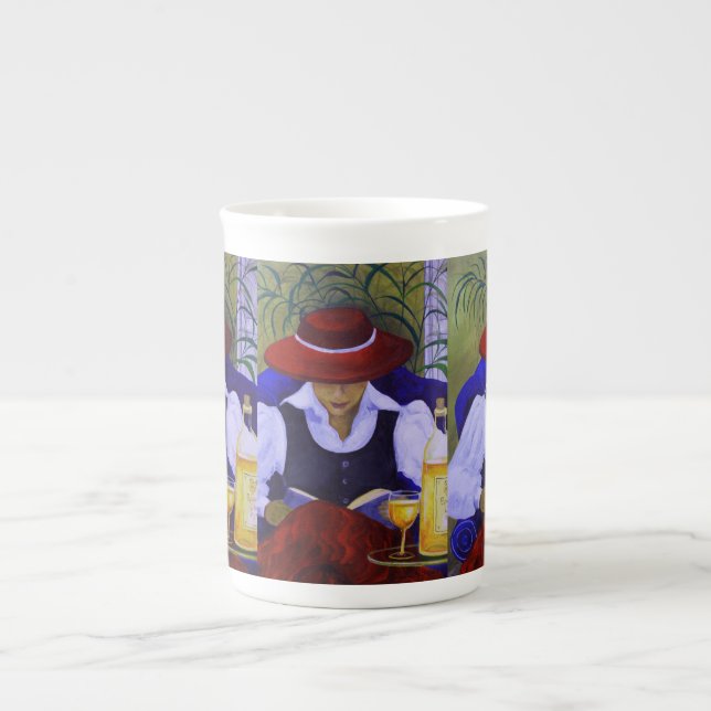 Elegant charmante Tasse. Prozellantasse (Vorderseite)
