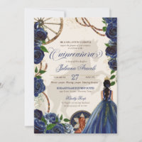 Elegant Charro Blue Rose Western Ranch Quinceanera