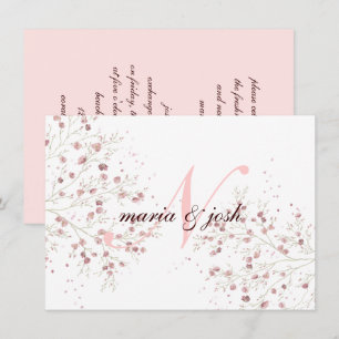 Elegant Cherry Blossom, Einladung zur Hochzeit