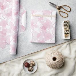 Elegant Cherry Blossom Wasserfarbe Handgemalt Geschenkpapier