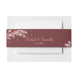 Elegant Cherry Blossom Wedding Einladungsbanderole
