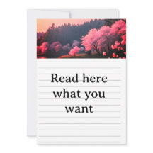 Elegant Cherry Blossom Wedding Invitation - Romant