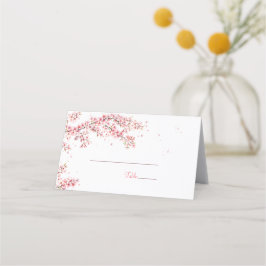 Elegant Cherry Blossom Wedding Platzkarte