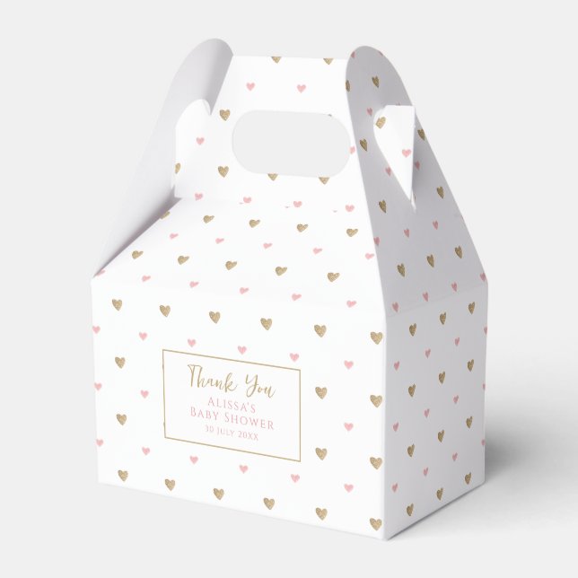 Elegant Chic Baby Shower Geschenkschachtel (Vorderseite)