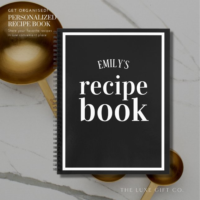 Élégant Chic Black Fête des mariées livre de recet (Créateur téléchargé)