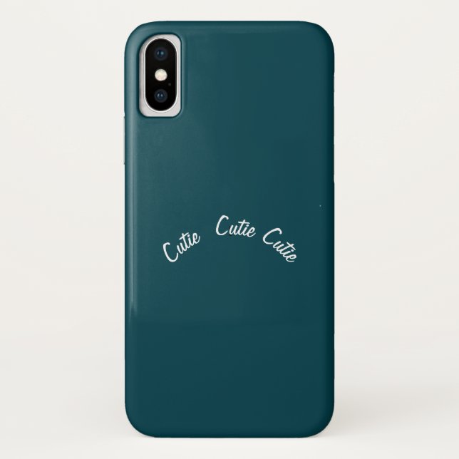 Elegant Chic Blue Aquamarin Case-Mate iPhone Hülle (Rückseite)