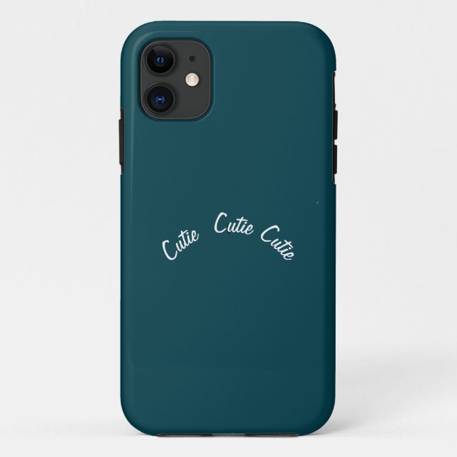 Elegant Chic Blue Aquamarin Case-Mate iPhone Hülle (Rückseite)