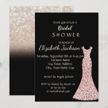 Elegant Chic Bokeh Glitzer Dress Brautparty