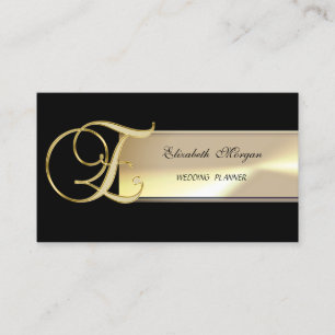 Elegant Chic Charmant Raffiniert-Monogramm Visitenkarte