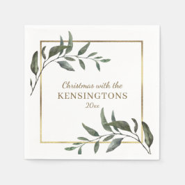 Elegant Chic Christmas Serviette