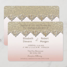 Elegant Chic Damask Einladung zur Hochzeit