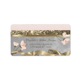 Élégant Chic Floral Mariage Étiquette