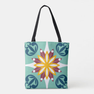 Elegant & Chic floral marokkanischen Mosaik Tile B Tasche